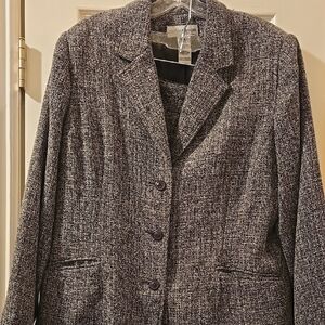 Classic Black and Gray Women's Suit